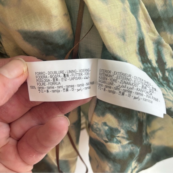 Zara Tie Up Halter Multicolour Tie-Dye Top - Picture 6 of 8